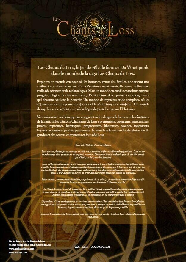 Les Chants de Loss: Kit de Découverte Back