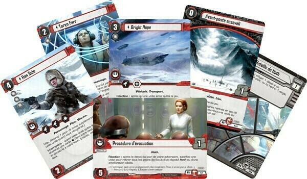 Star Wars: Le Jeu de Cartes - La Débâcle de Hoth Cartes