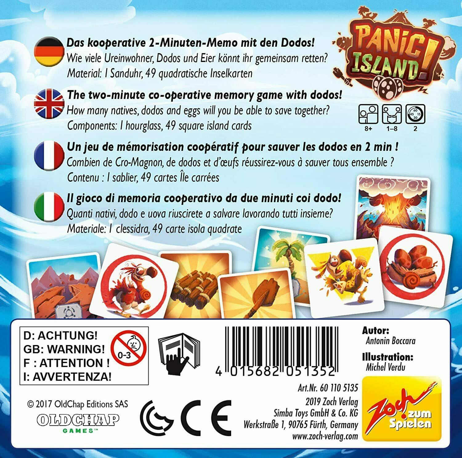 Panic Island! English Back