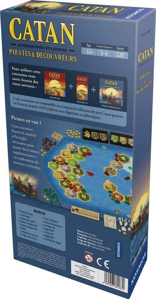 Catan: Pirates & Découvreurs - 5 et 6 Joueurs Back 3d