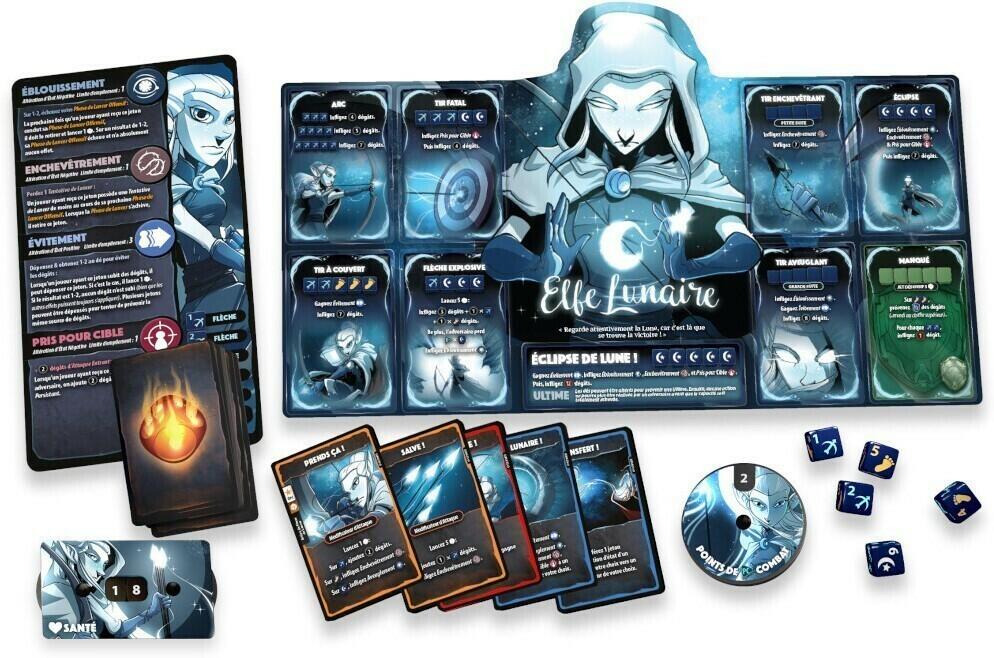 Dice Throne: Saison 1 - Barbare vs Elfe Lunaire Eclate