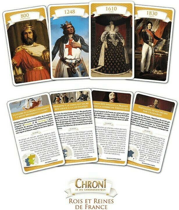 Chroni: Rois et Reines de France Cartes