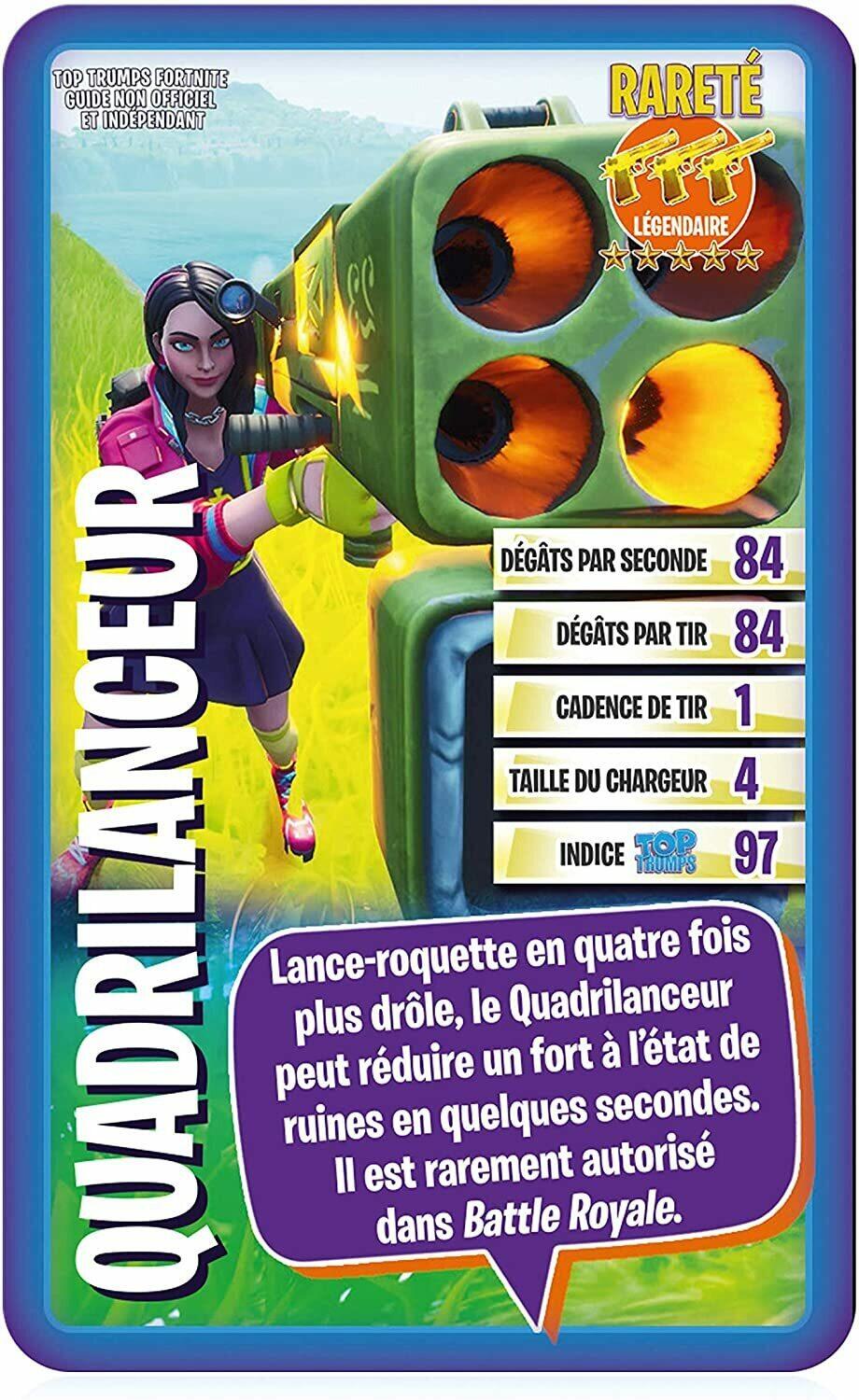 Top Trumps: Fortnite - Guide Non Officiel et Indépendant Carte