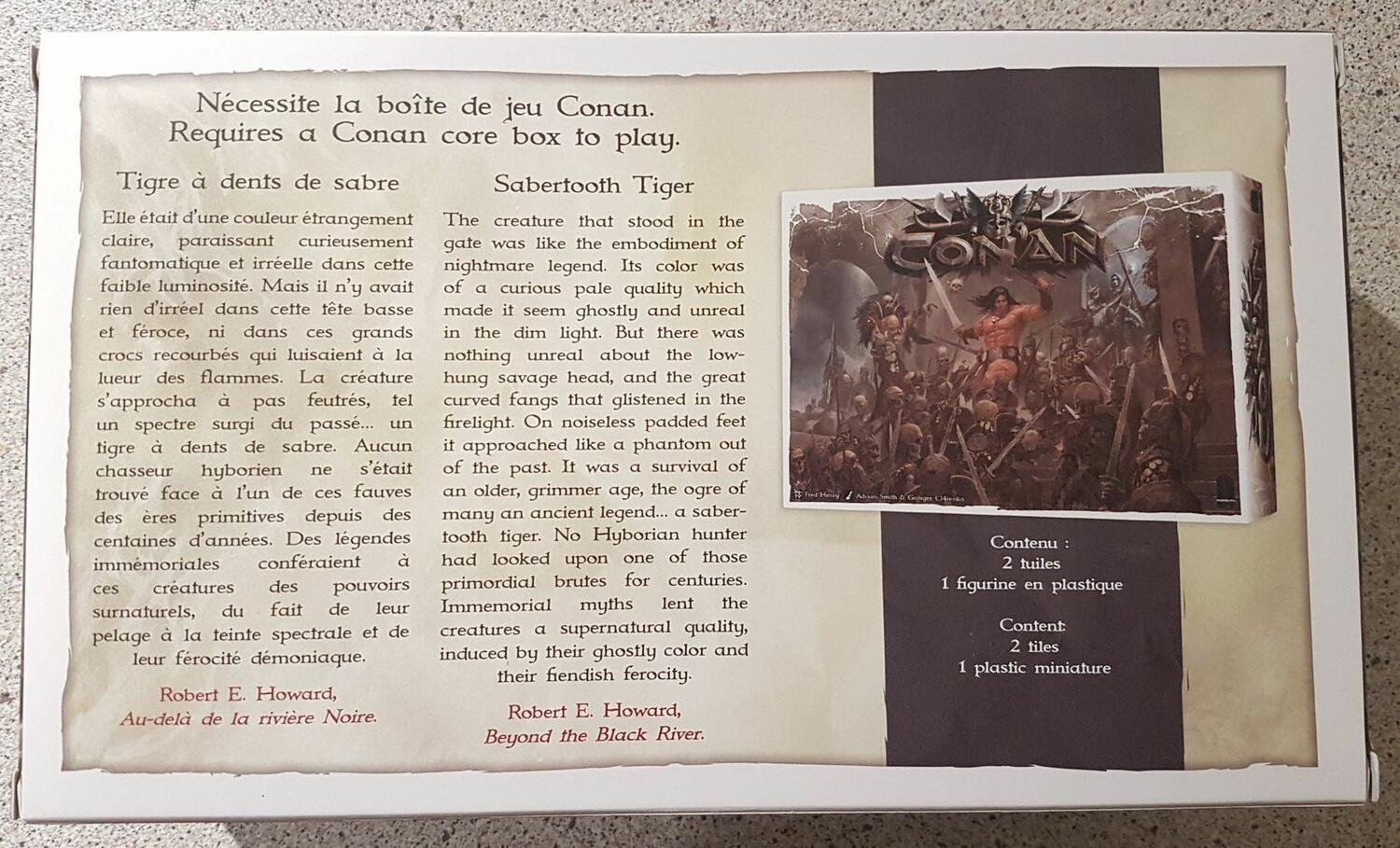 Conan: Tigre à Dents de Sabre Back 3d