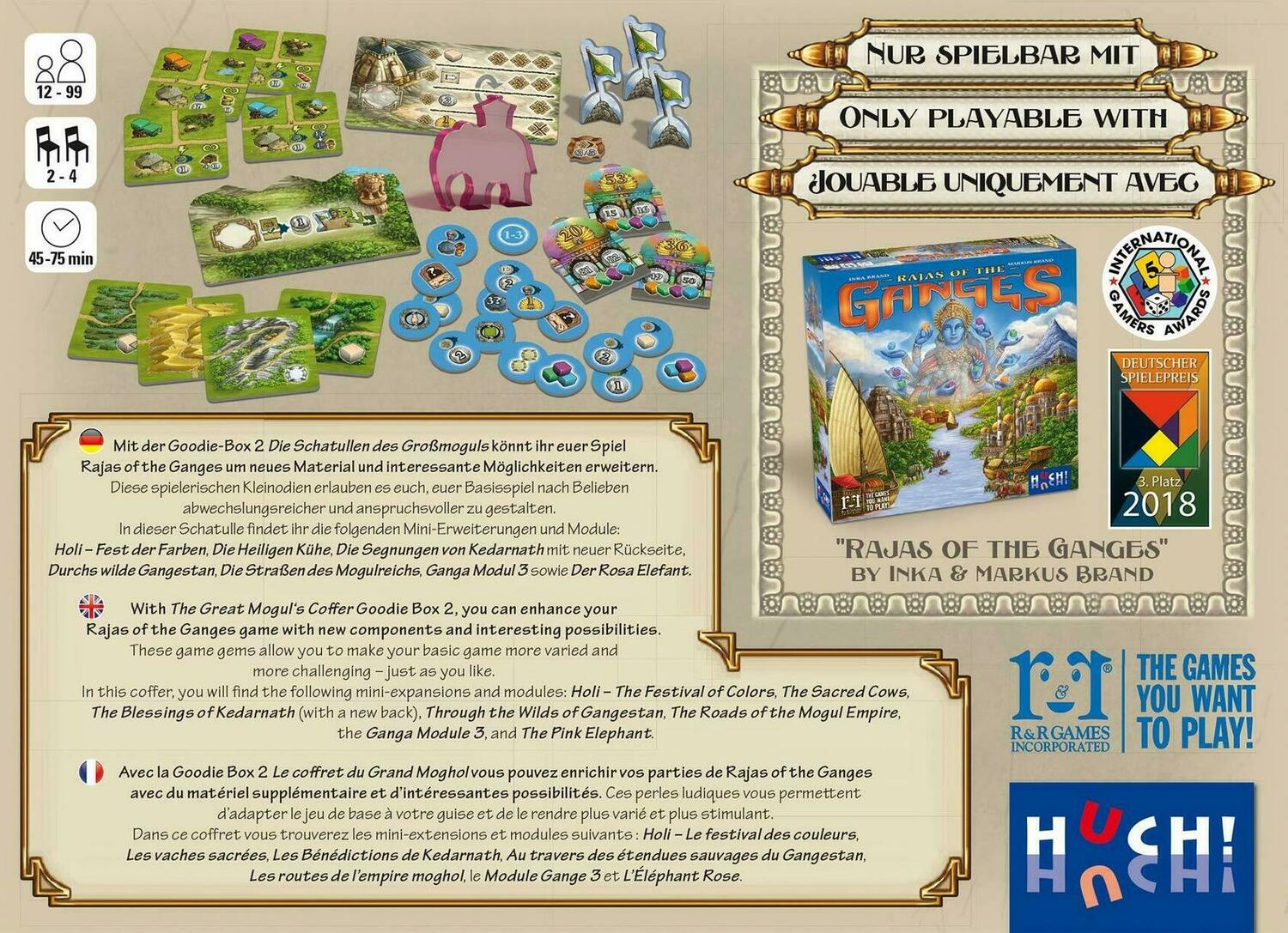 Rajas of the Ganges: Goodie Box 2 Back