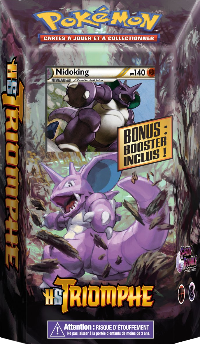 Pokémon: HeartGold & SoulSilver - HS Triomphe - Nidoking Cover Transparent