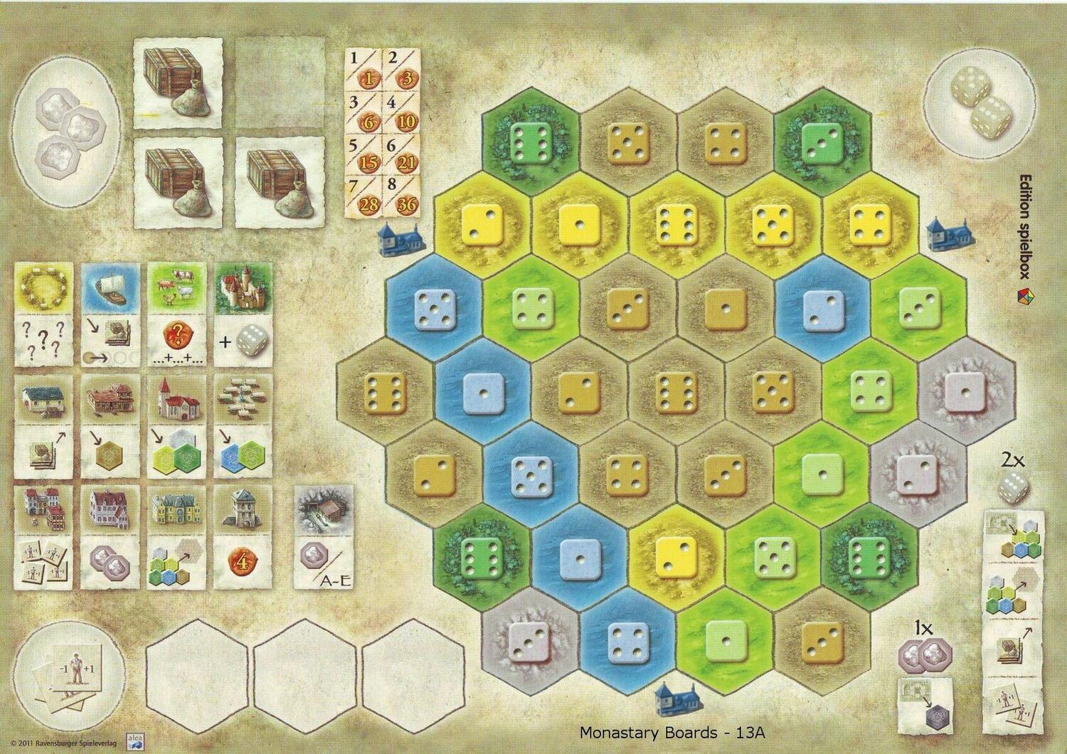 Les Châteaux de Bourgogne: Extension 4 - Plateaux Monastère Plateau