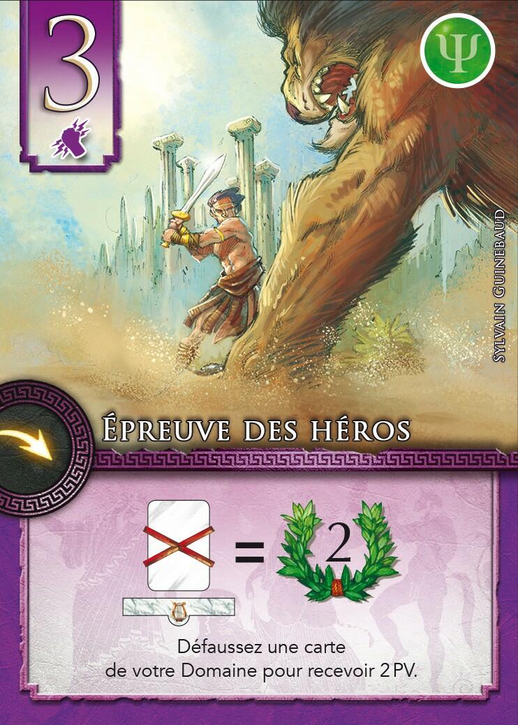 Elysium Carte Épreuve des Héros