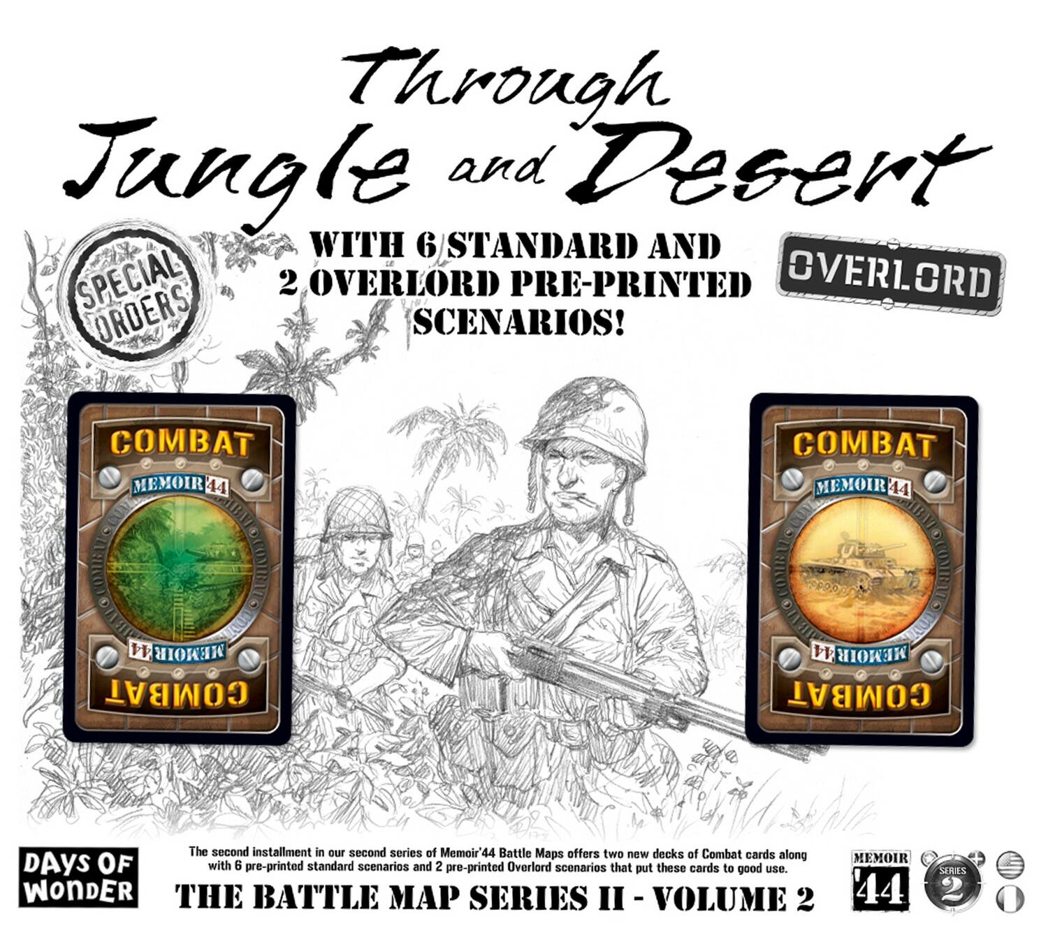 Mémoire 44: The Battle Map 2 - Volume 2 - Through Jungle and Desert Cover