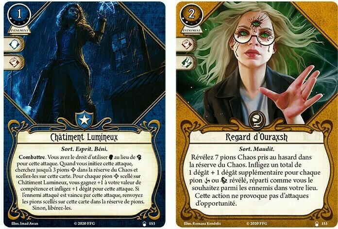 Horreur à Arkham: Le Jeu de Cartes - Le Récif du Diable Cartes