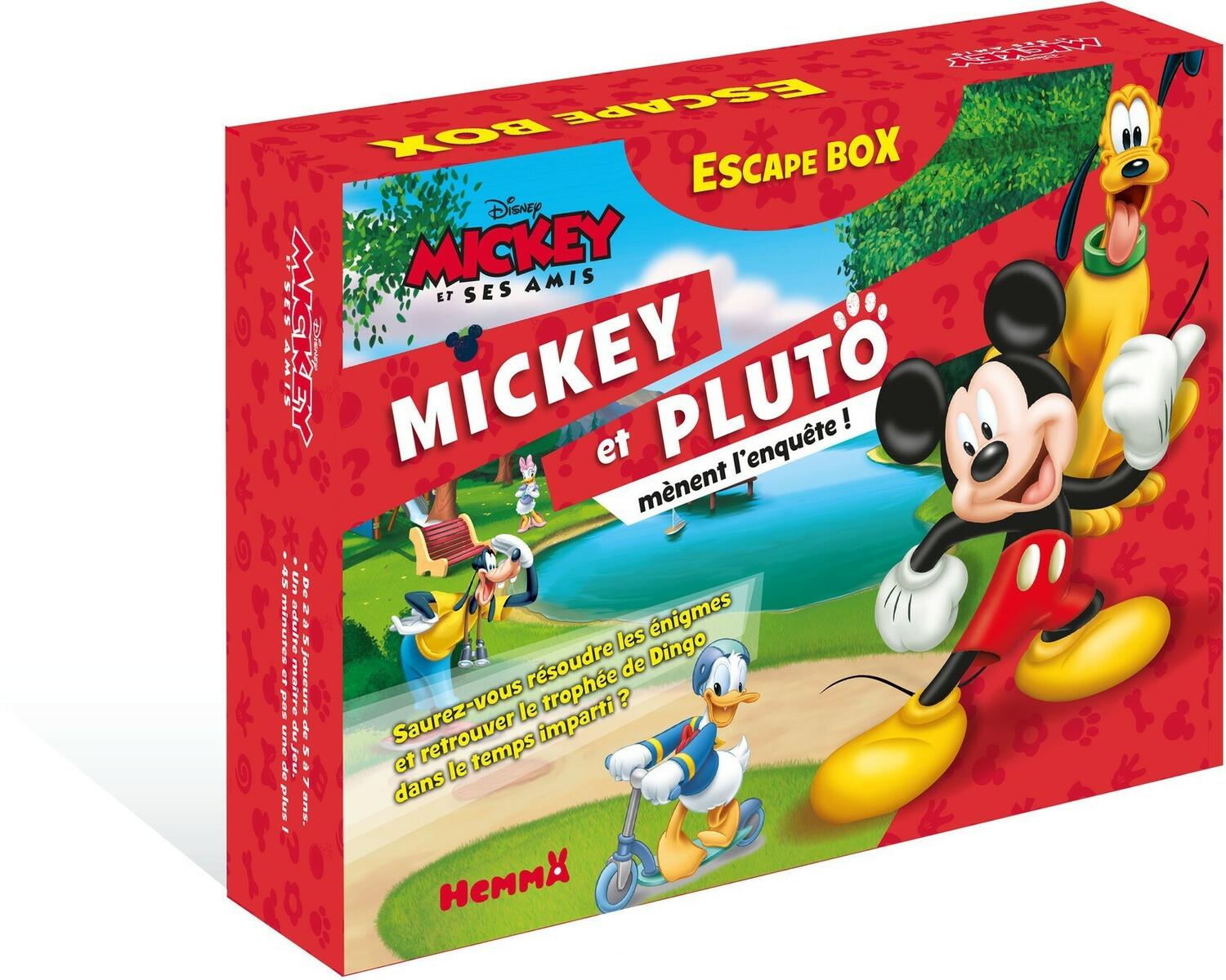 Escape Box: Mickey et ses Amis - Mickey et Pluto Mènent l'Enquête ! Cover 3d