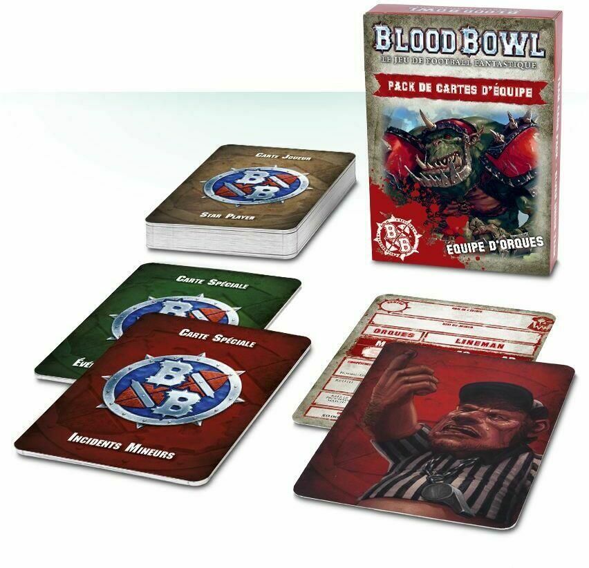 Blood Bowl: Le Jeu de Football Fantastique - Pack de Cartes d'Équipe - Équipe d'Orques Eclate