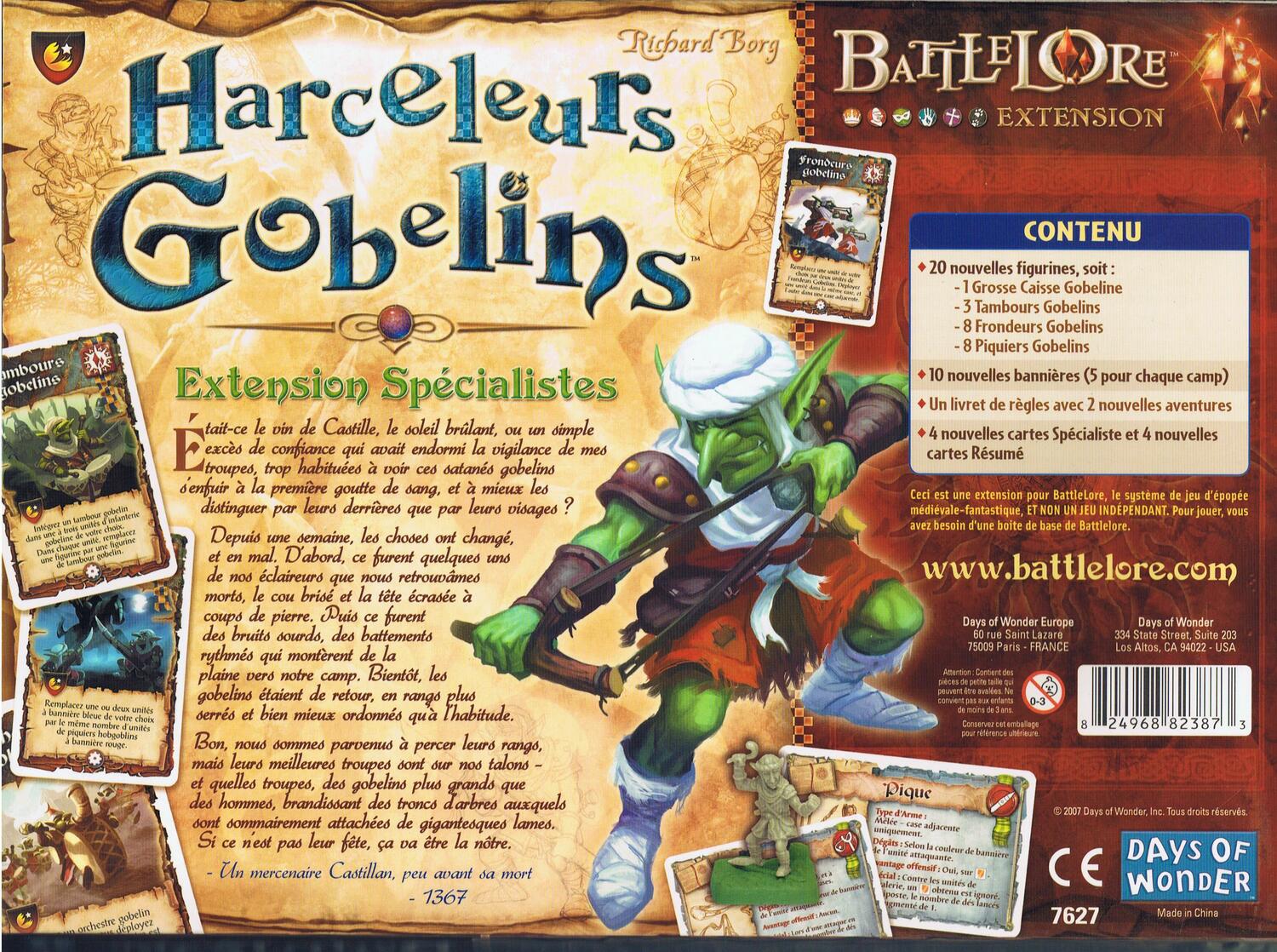 BattleLore: Harceleurs Gobelins Back