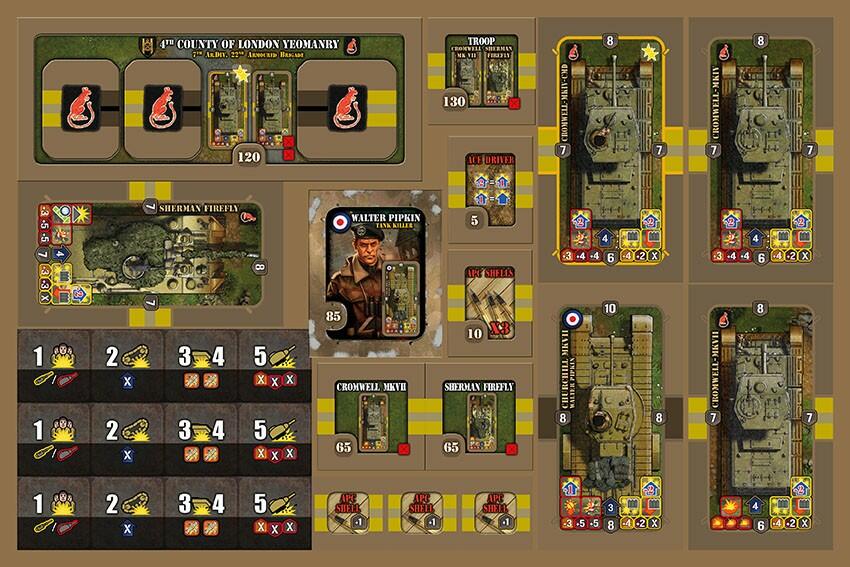 Heroes of Normandie: Commonwealth Army Box Tuiles