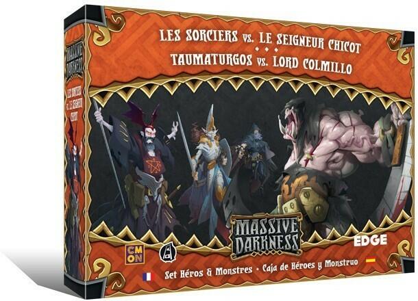Massive Darkness: Set Héros & Monstres - Les Sorciers vs. Le Seigneur Chicot Cover 3d