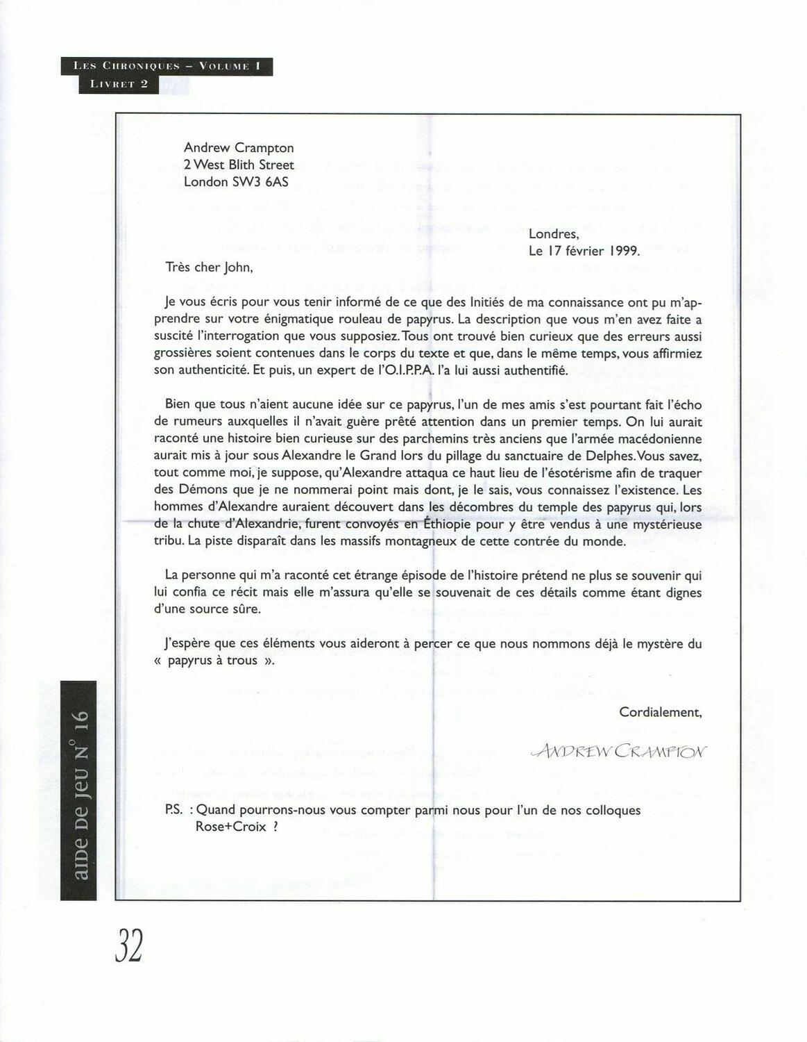 Nephilim: Les Chroniques de l'Apocalypse - Volume 1 - Irysos Page