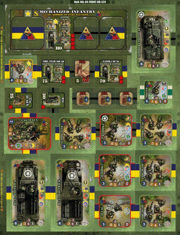 Heroes of Normandie: US 4th Armored Division Tuiles