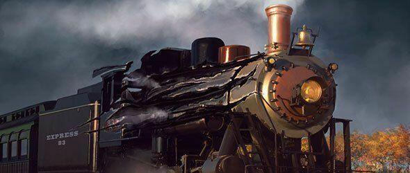 Horreur à Arkham: Le Jeu de Cartes - L'Express du Comté d'Essex Artwork