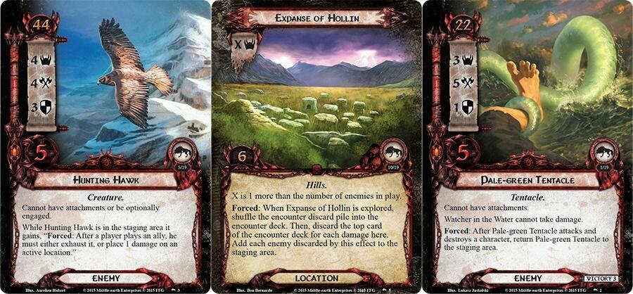 Le Seigneur des Anneaux: Le Jeu de Cartes - Deck Cauchemar - La Route s'Assombrit Cartes