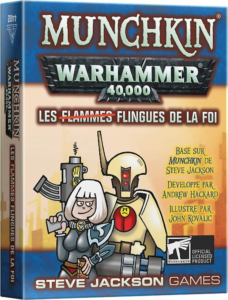 Munchkin: Warhammer 40,000 - Les Flingues de la Foi Cover 3d