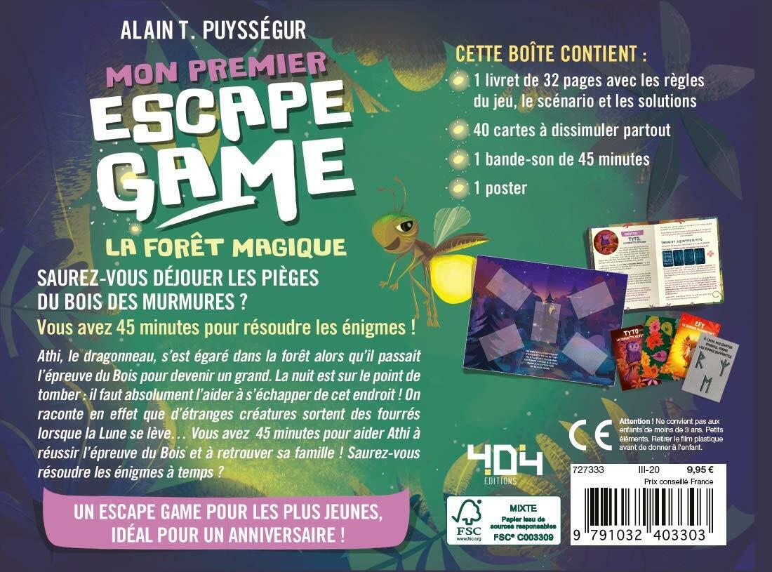 Mon Premier Escape Game: La Forêt Magique Back