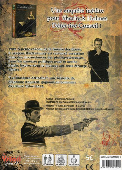 Sherlock Holmes: Détective Conseil - Les Masques Africains Back