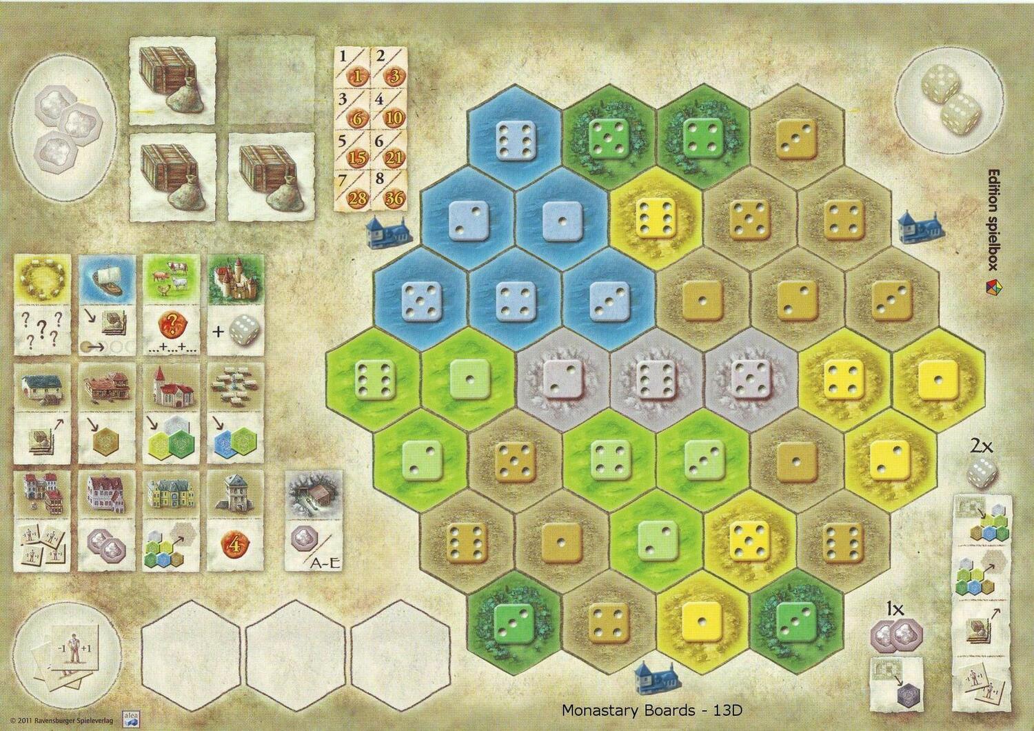 Les Châteaux de Bourgogne: Extension 4 - Plateaux Monastère Plateau