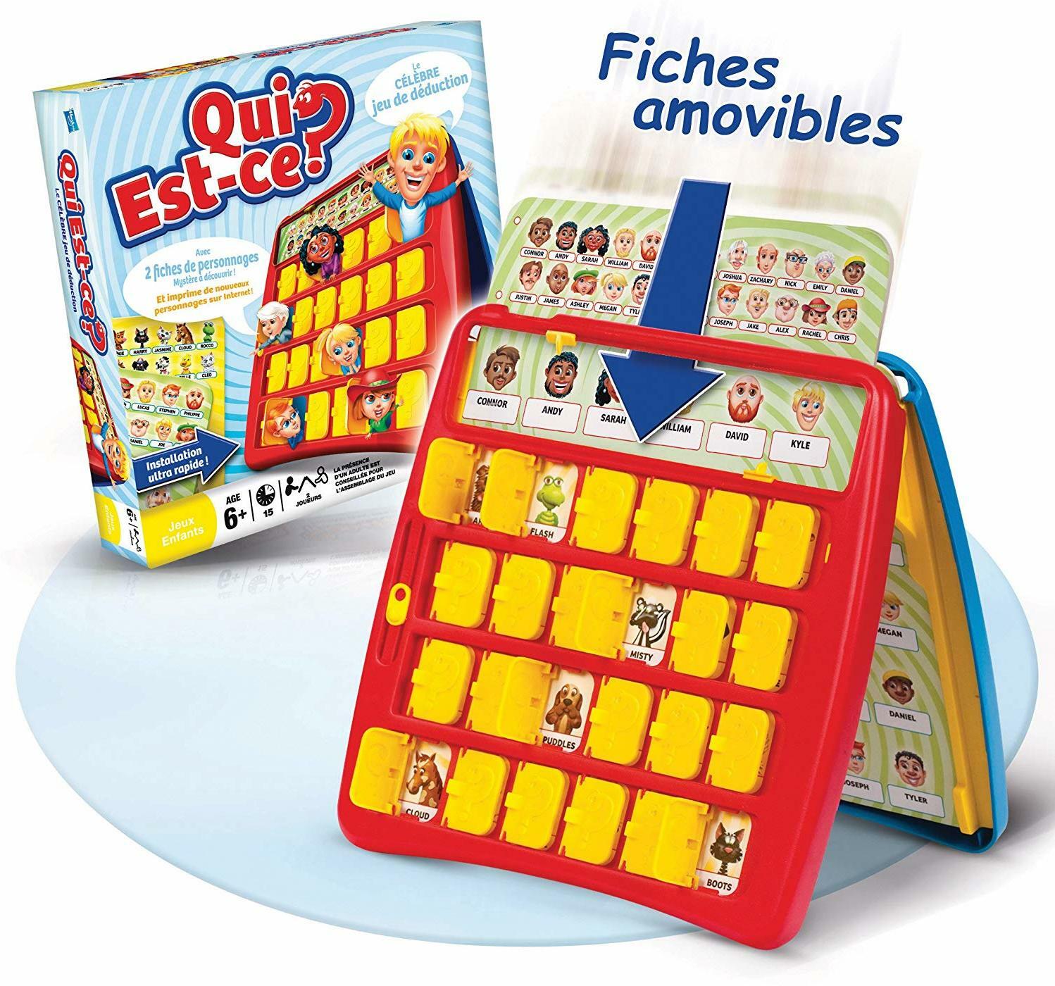 Qui Est-Ce ? - Avec 2 Fiches de Personnages Mystère a Découvrir ! Eclate