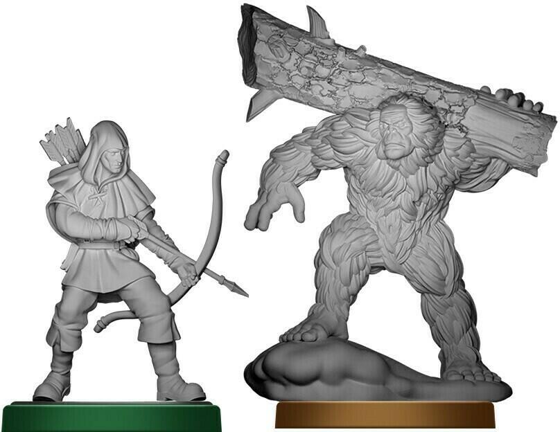 Unmatched: Robin Hood vs. Bigfoot Figurines