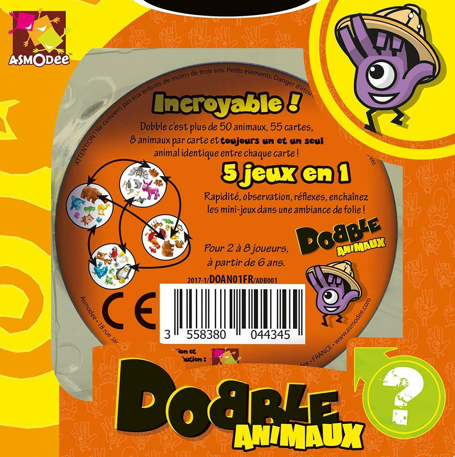 Dobble: Animaux Back