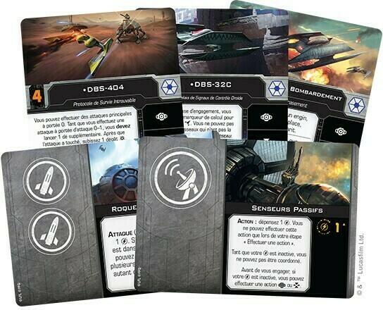 Star Wars: X-Wing - Bombardier Droïde de Classe Hyena Cartes