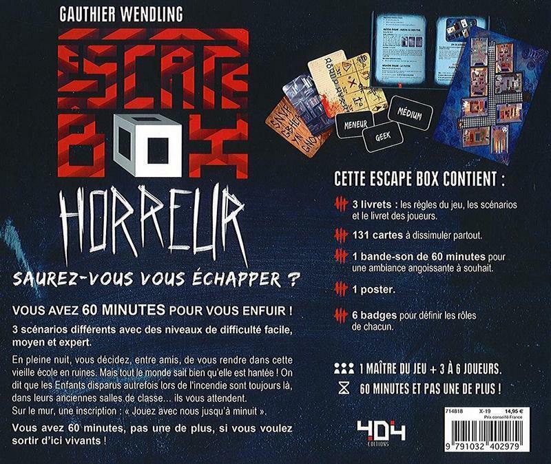 Escape Box: Horreur Back