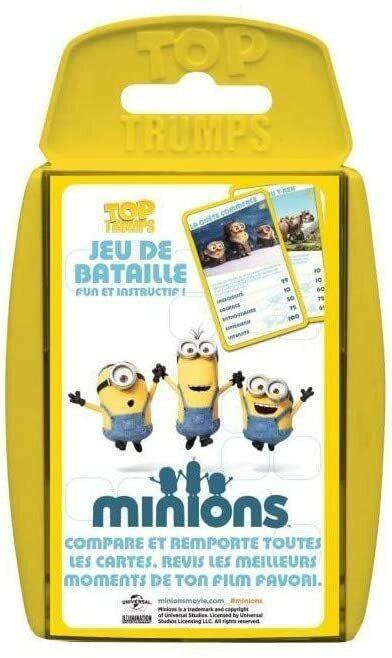 Top Trumps: Jeu de Bataille - Minions Cover 3d
