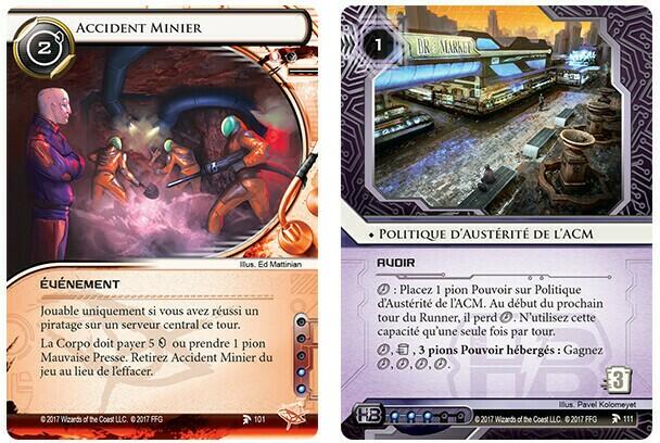 Android: Netrunner - Poussière Écarlate Cartes