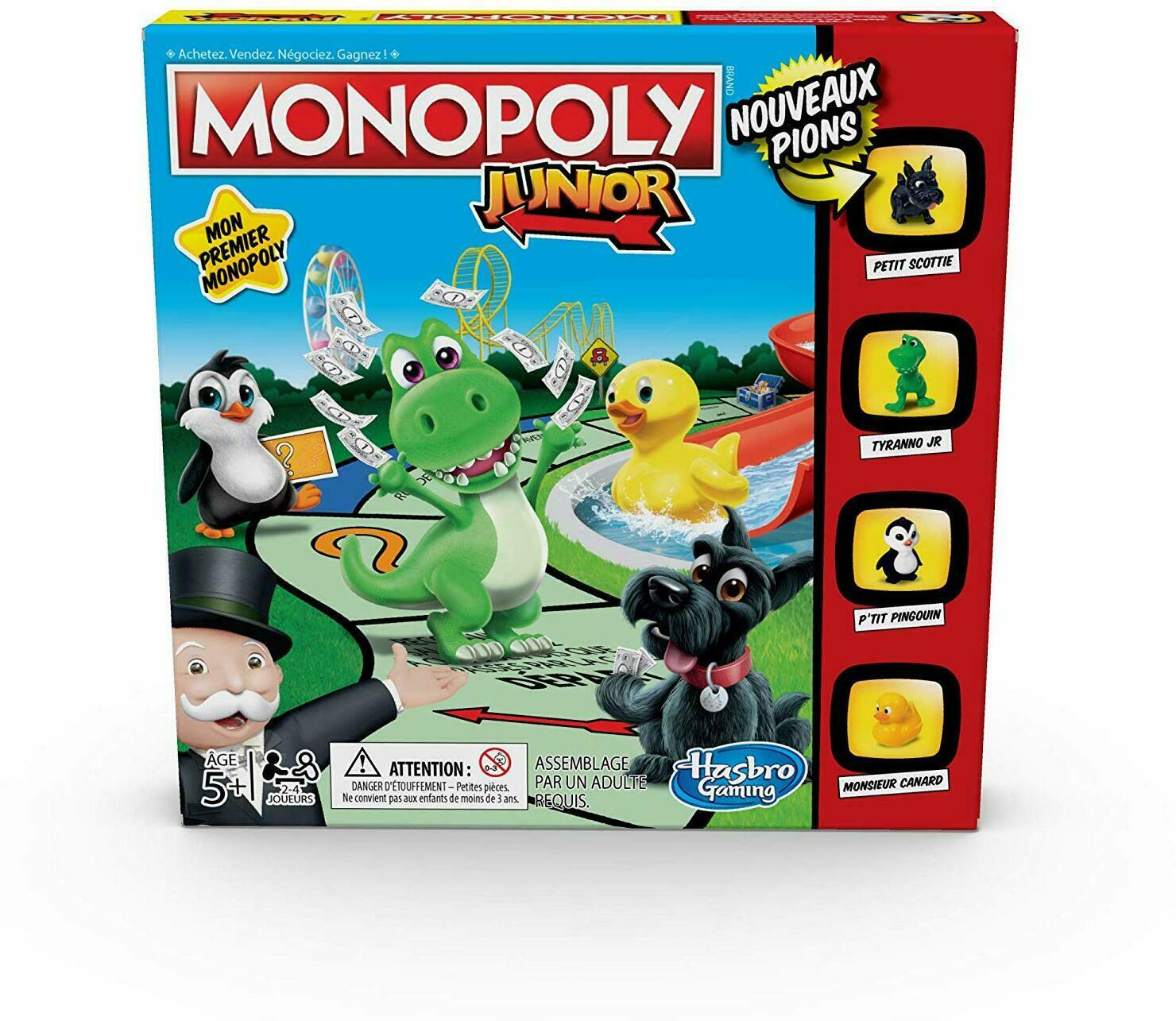 Monopoly: Junior - Nouveaux Pions Cover 3d