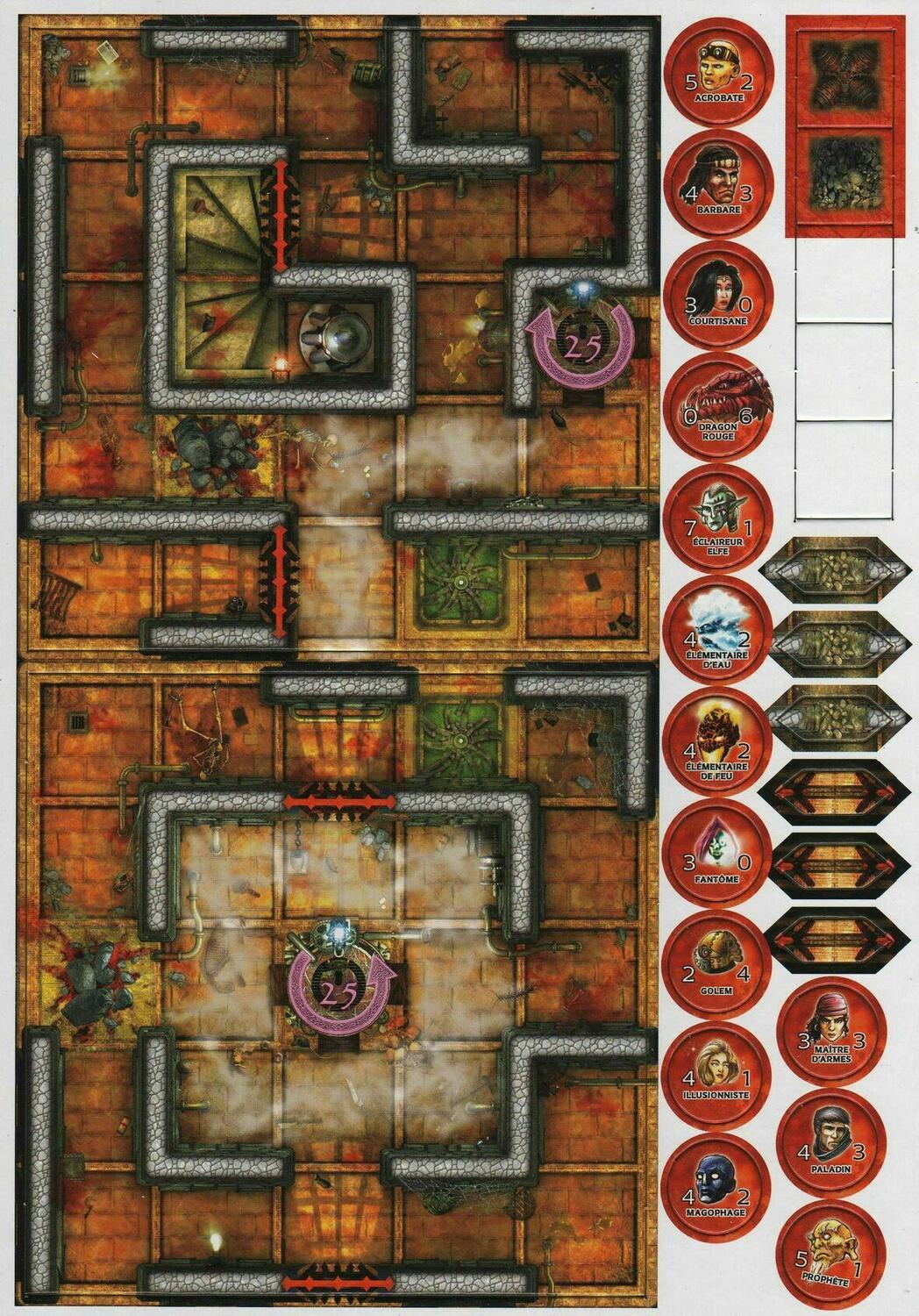 Dungeon Twister: À Feu & À Sang Plateau