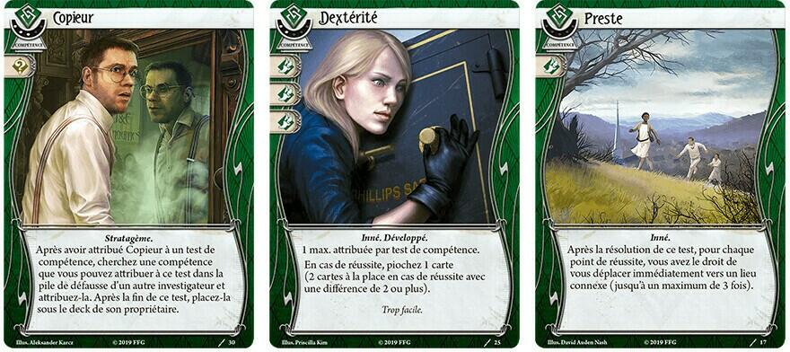 Horreur à Arkham: Le Jeu de Cartes - Winifred Habbamock Cartes