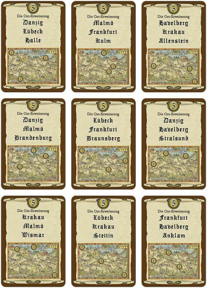 Hansa Teutonica: East Cartes