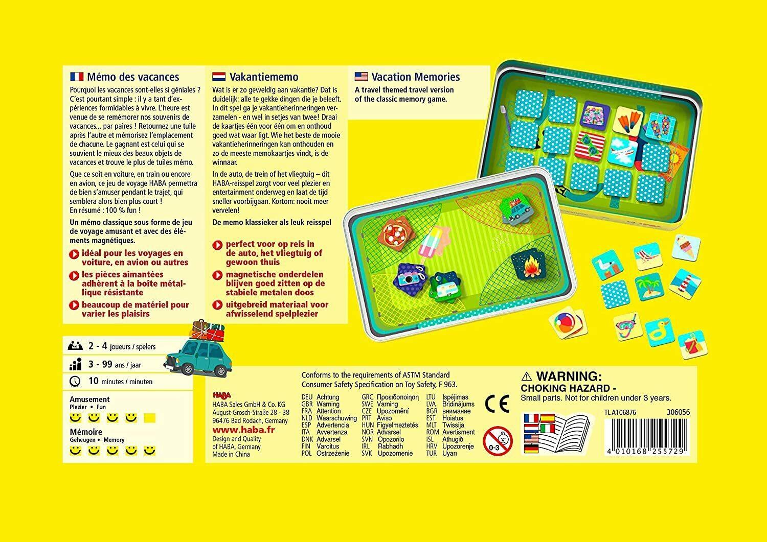 Mémo des Vacances Back