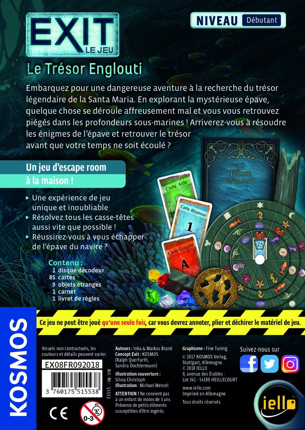 EXIT: Le Jeu - Le Trésor Englouti Back