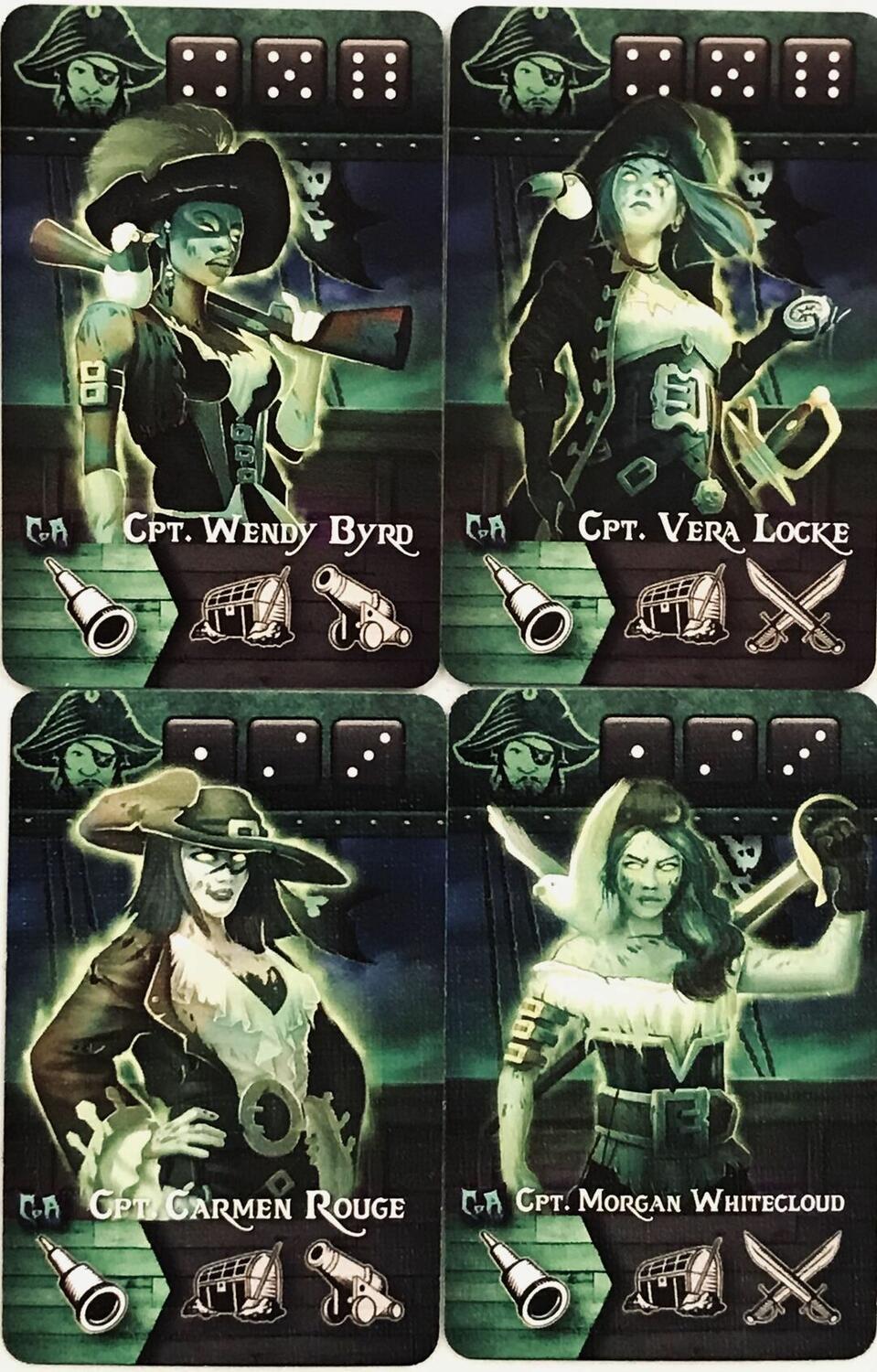 Tiny Epic Pirates: Curse of Amdiak Cartes