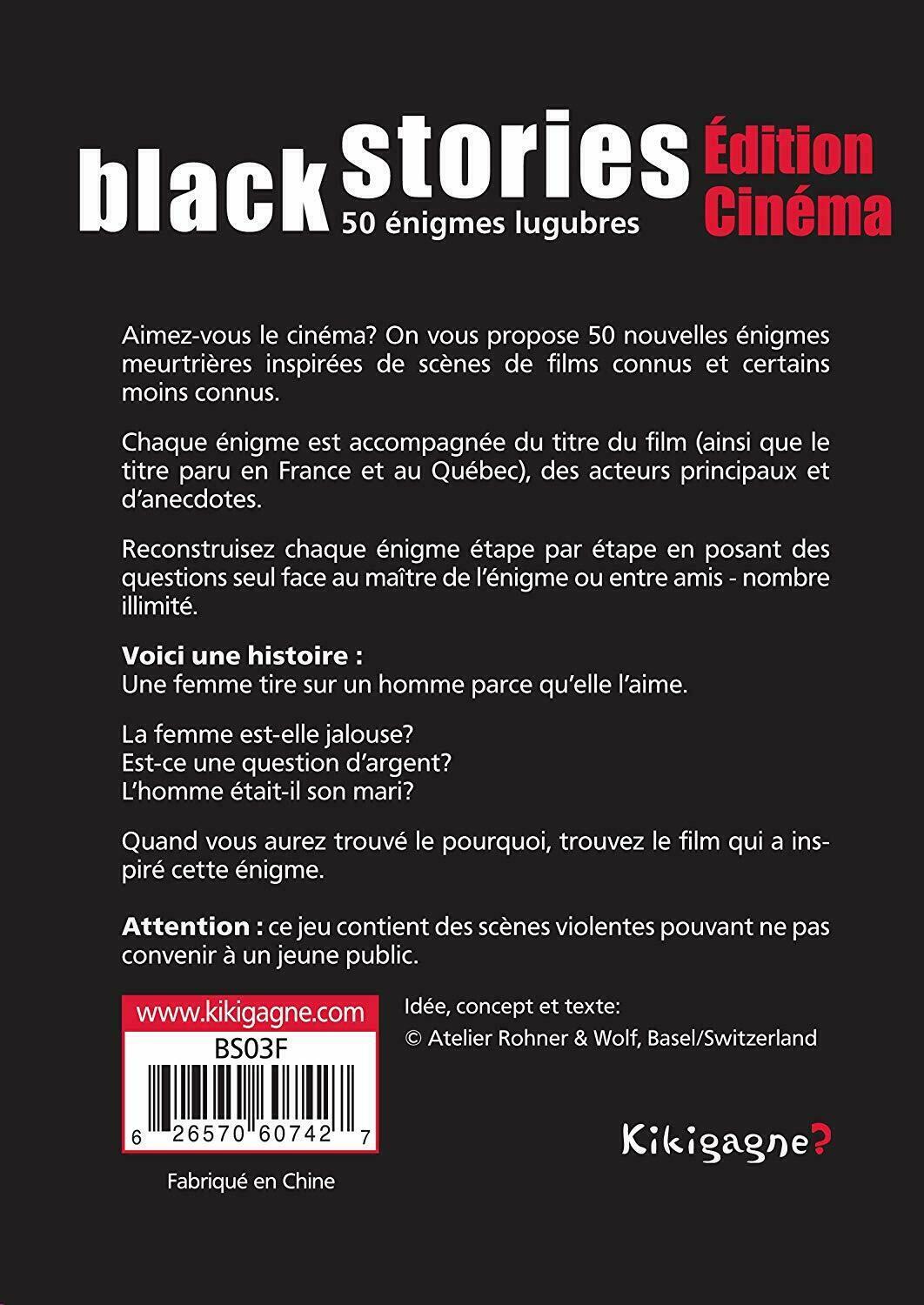 Black Stories: Édition Cinéma Back