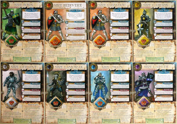 Les Chevaliers de la Table Ronde: La compagnie de Merlin Cartes