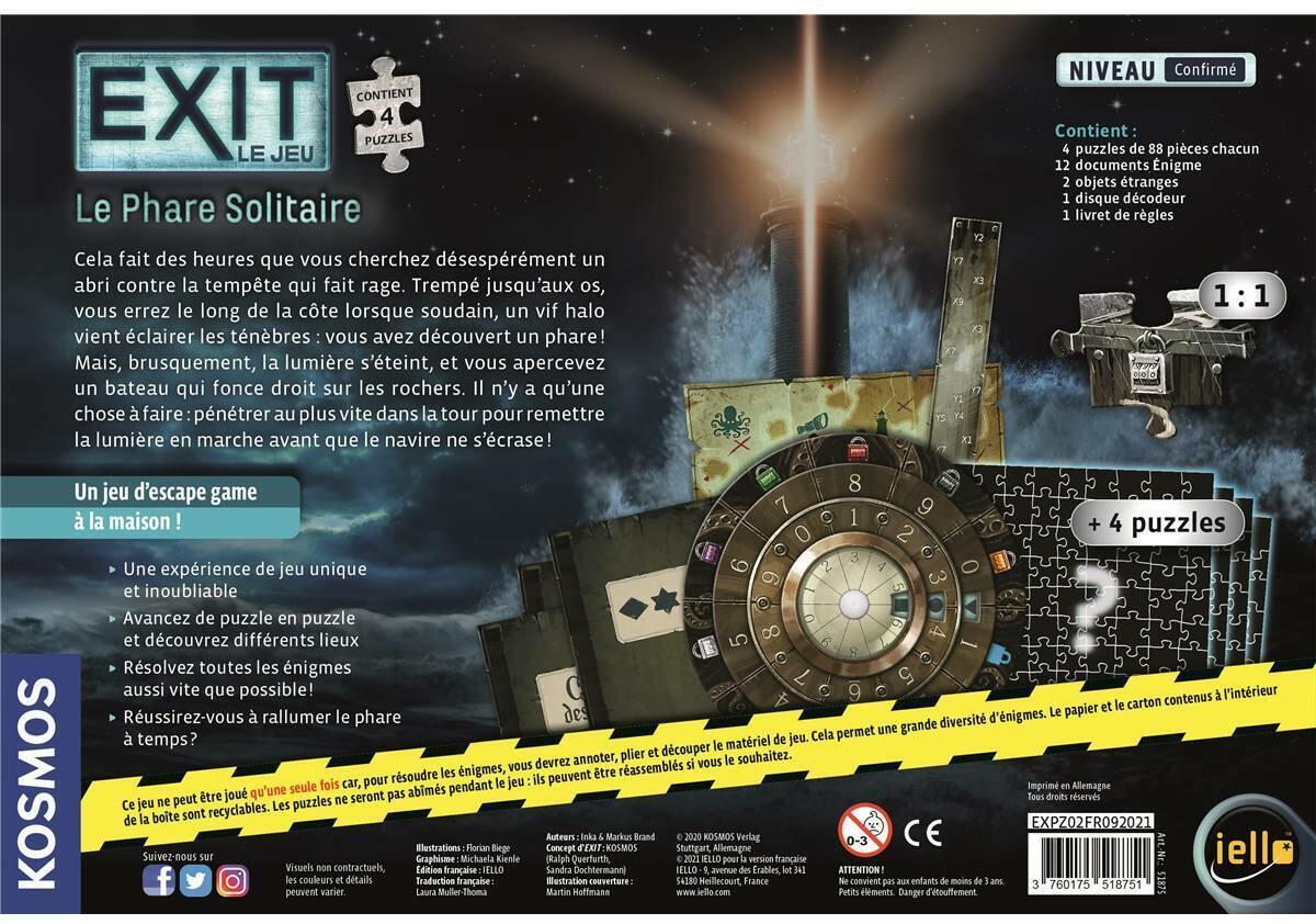EXIT: Le Jeu - Le Phare Solitaire Back