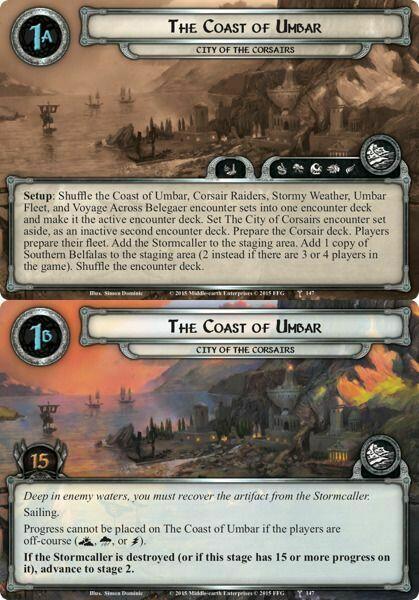 Le Seigneur des Anneaux: Le Jeu de Cartes - La Cité des Corsaires Cartes