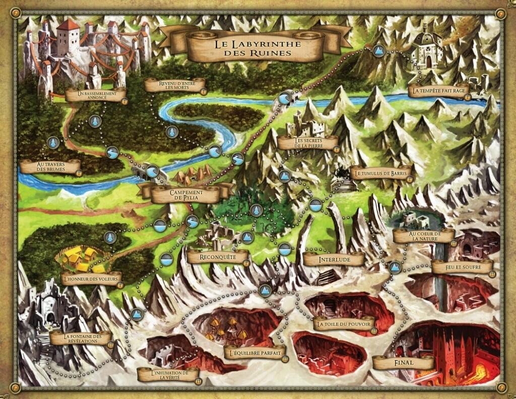 Descent: Voyages Dans les Ténèbres (Seconde Édition) - Le Labyrinthe des Ruines Map