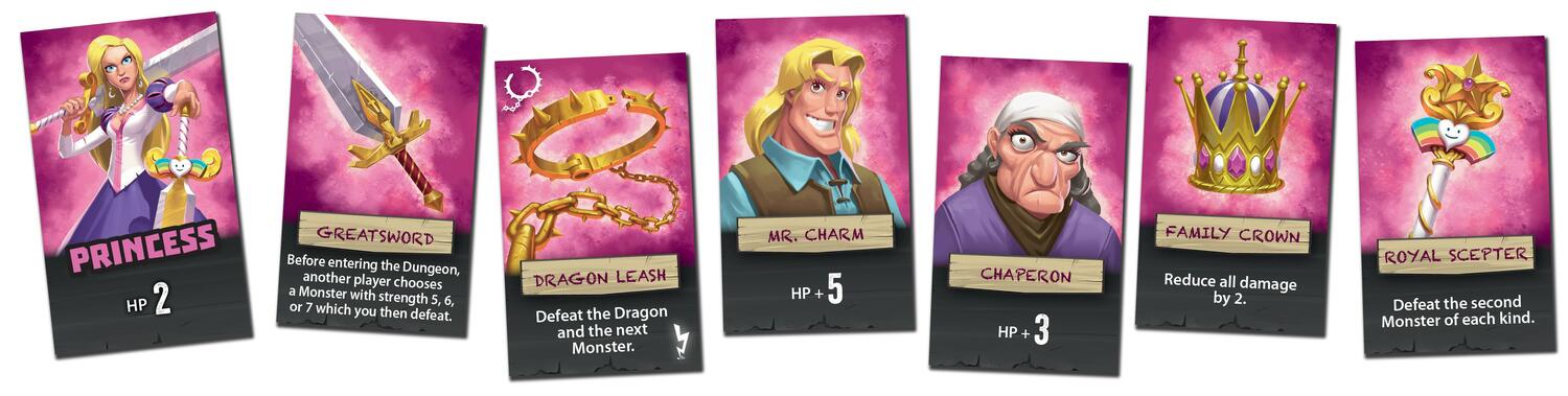 Welcome Back to the Dungeon Cartes Rose