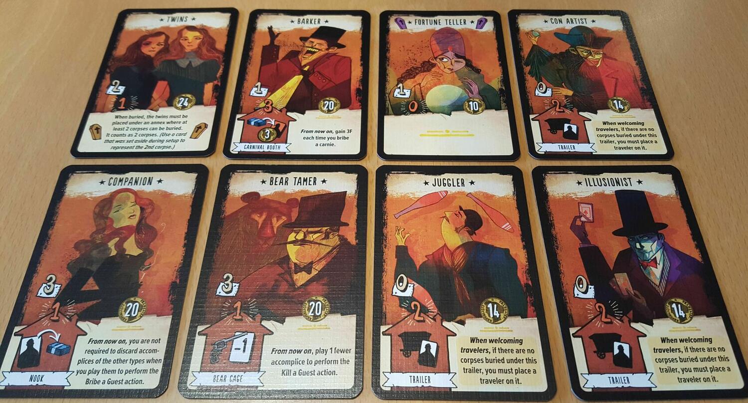 L'Auberge Sanglante: Les Forains Cartes