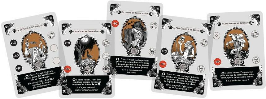 Gloom: Morts sans Repos Cartes