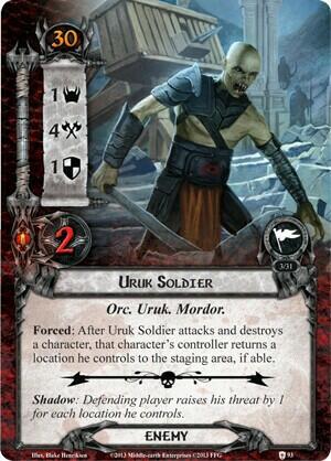 Le Seigneur des Anneaux: Le Jeu de Cartes - Assaut sur Osgiliath Carte